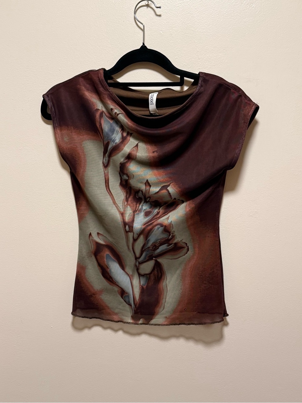 Princess Polly Brown floral top
